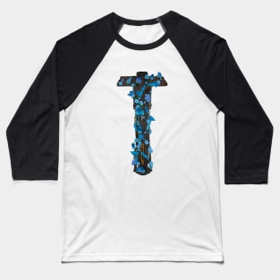 ben's saber with blue flowers - reylo Baseball T-Shirt